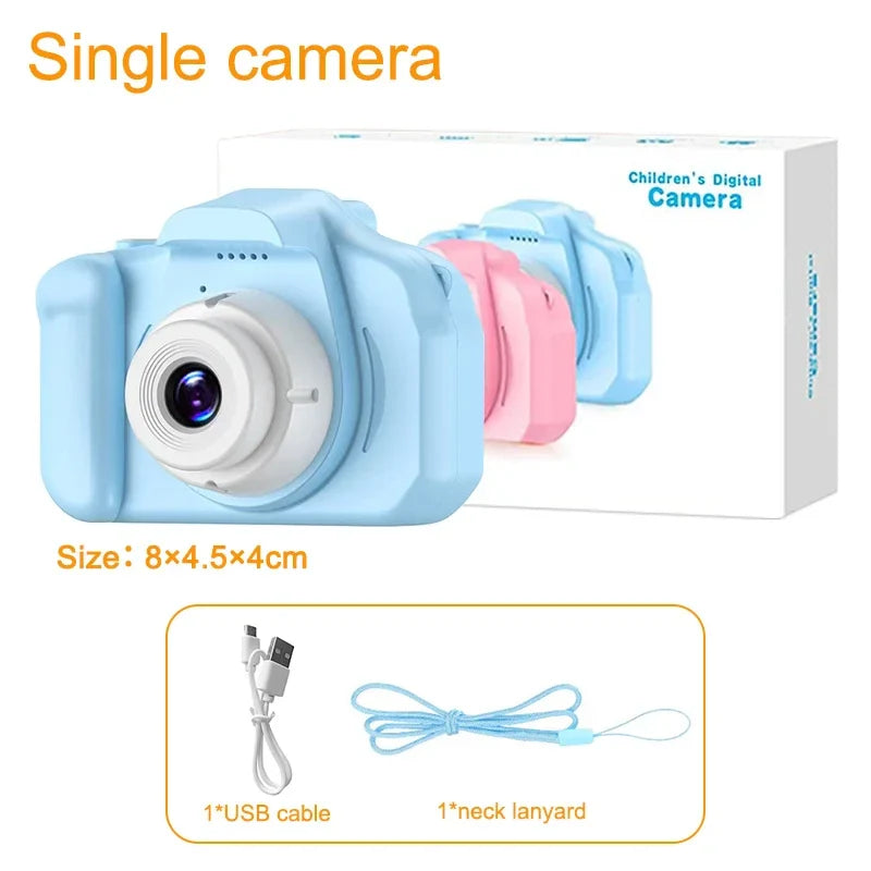 Children's Camera 2 Inch Dual Camera 1080P HD Screen Kids Digital Camera Outdoor Photography Video Mini Educational Toys