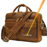 Newsbirds Men Briefcase Business Shoulder Bag Leather Messenger s Computer Laptop Handbag Men's Travel s 15" Male