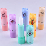 24pcs/set Moisturizing Colourless Lip Balm Natural Plant Sphere Lip Gloss Fruit lipstick Cute smile face Makeup lip oil