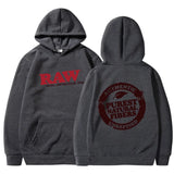 RAW Fashion Hoodie Men's Sweatshirt Polar Fleece Hooded Harajuku Hip Hop Casual Men's Ladies Hoodie High Quality Pullover Hoodie