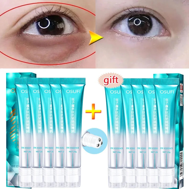 Peptide Anti-Wrinkle Eye Cream 7 Days Remove Puffiness Under Eye Bags  Whiten Dark Circle Fade Fine Line Tighten Korea Cosmetics