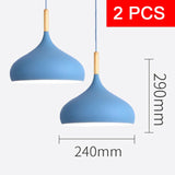 Multicolour Lustre Pendant Lights dia 16/17/24cm Restaurant Wood Hanging lighting Light Fixtures Modern E27 LED Loft Hanglamp