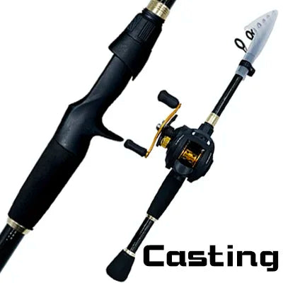 Ghotda Casting Fishing Rod Combo Telescopic Carbon Rod and Baitcasting Reel Portable Travel Fishing Rod  Kit Baitweight 10-30g