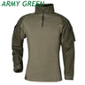 Combat Uniform Shirt Camouflage US Asian Size S-3XL Cargo Sport Tops Airsoft Paintball Tactical Men Shirts