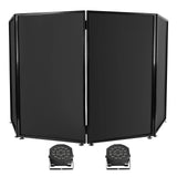 DJ Event Facade Metal Frame, 4-Panel Booth, Bag, Scrim, 2 Par Lights