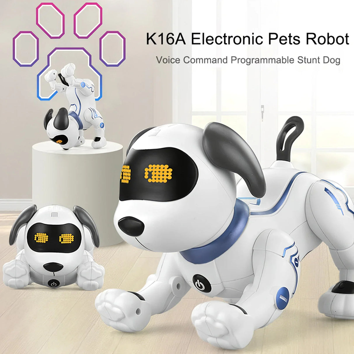 RC Robot Dog Electronic Walking Dancing Dog Intelligent Touch Remote Control Pet Dog Toy for Children's Toys Boys Girls Gifts