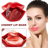 20Pcs Red Collagen Lip Mask Crystal Lip Pads For Moisturizing Anti-Wrinkle Anti-Aging Firms And Hydrates Lips Skin Care Dry Lips