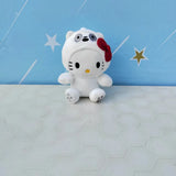 Sanrio Plush Toy Kawaii Hello Kitty Keychain Plushies Backpack Hellokitty Pendant Anime Car Keyring Doll Stuffed  Gift Children