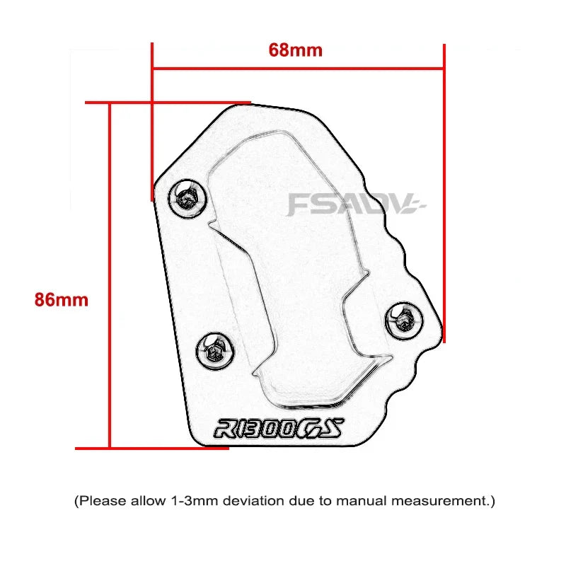 Motorcycle Kickstand For BMW GS1300 R 1300 GS R1300GS ADV Adventure 2023 2024 Motorcycle CNC Side Stand Enlarge Extension