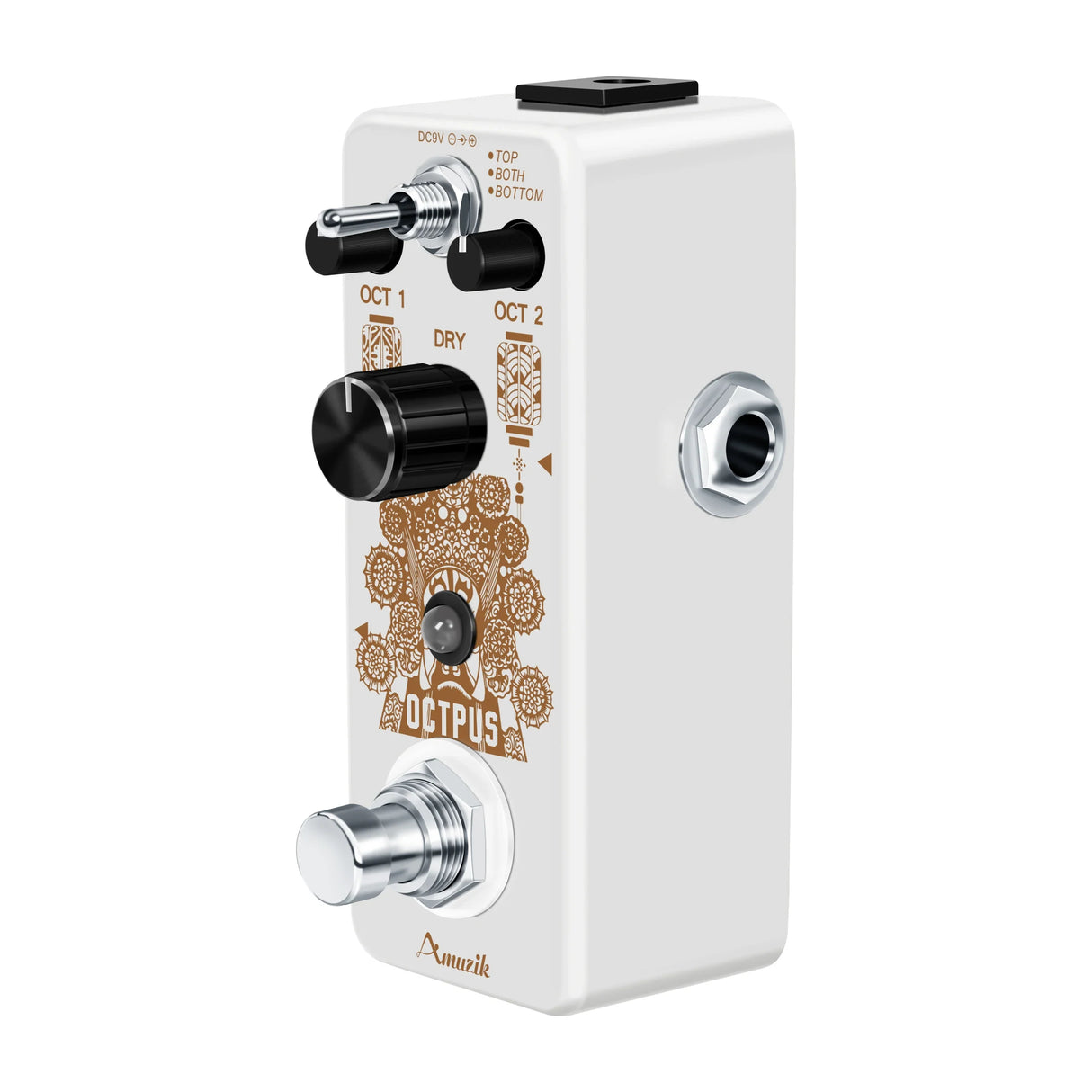 AmuzikLEF-3806 Pure Octpus Guitar Pedal Electric Guitars Digital Octave Pedals 11 Different Octaves Modes Precise Polyphonic Oct