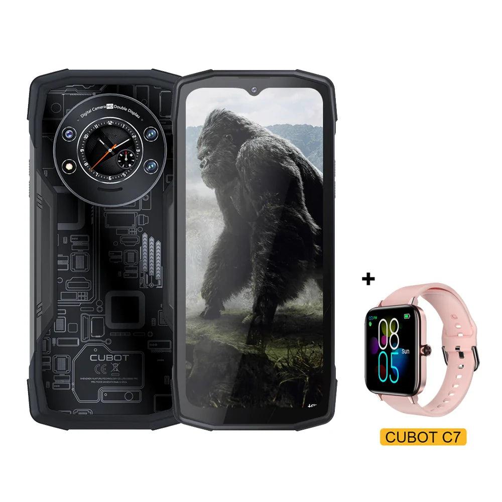 Cubot KingKong Star Rugged Smartphone 5G, 24GB(12+12GB) RAM, 256GB ROM, 6.78" 2K Screen, 100MP Camera, 10600mAh, 33W Charge, NFC