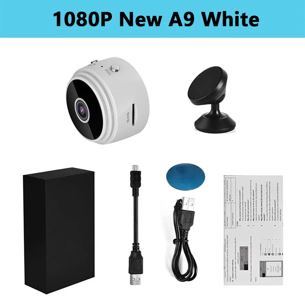 2024 Upgraded A9 Mini WiFi Camera FullHD 1080p Remote Wireless Voice Recorder Video Camcorder Home Security Surveillance Cameras