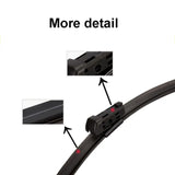 For Audi Q5 SQ5 8RB FYB SUV 2008 2009 2010 2012 2015 2016 2018 2019 2020 2021 2022 Windshield Wipers Double Rubber Wiper Blade