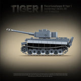 WW2 Military Panzer Tiger I Heavy Tank Panzerkampfwagen VI Ausf. E Building Blocks World War II Figures Bricks Model Toys Gifts