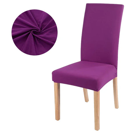 Elastic solid color Chair Cover Home Spandex Stretch Slipcovers Chair Seat Covers For Kitchen Dining Room Wedding Banquet Home