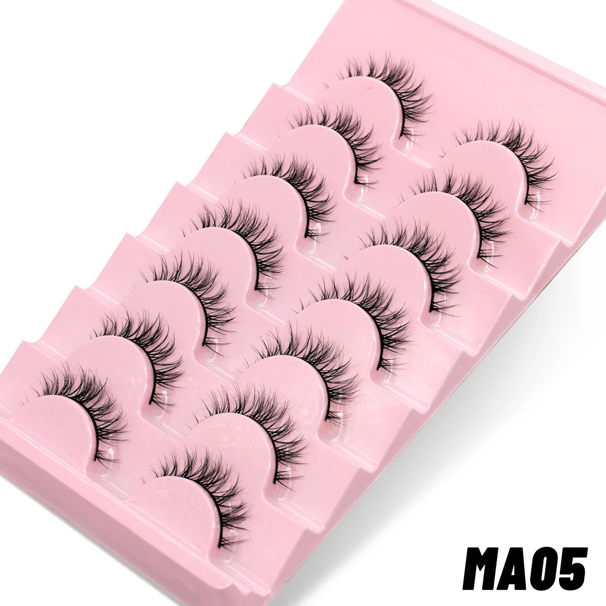 GROINNEYA Natural Long 10 Pairs 3D Mink False Eyelashes Fake Lashes Makeup Kit Mink Lashes Cat Eye lashes Short Eyelashes