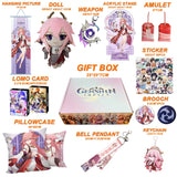 Genshin Impact Xianyun Navia Fontaine Furina Neuvillette Wriothesley Focalors Baizhu Kaveh Gift Box Include Keychain Doll Pillow