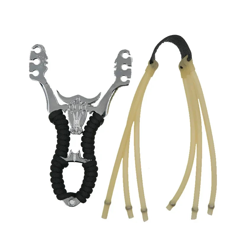 High Quality Alloy Fishing Nostalgic Toys Powerful And Powerful Rubber Tactical Slingshot Outdoor Shooting Hunting Competitive