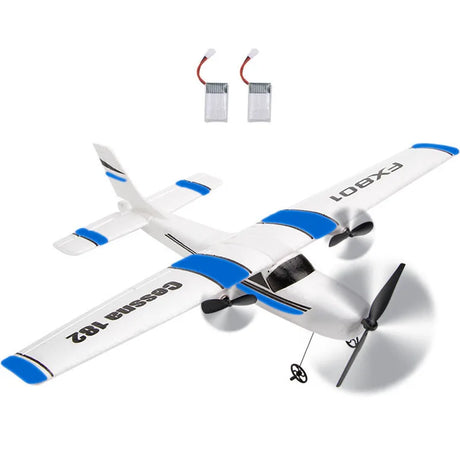 Fx801 Remote Control Aircraft Cessna 182 Fixed-Wing Remote Control Foam Aircraft Model RC Airplane Toys Glider Practice RTF