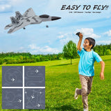 FX622 RC Glider Fighter with Light Fixed-Wing Foam Aircraft Simulation Radio Control Plane Children Birthday Gifts EPP Safer