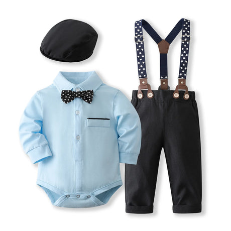 Newborn Baby Boy Clothes Set 0 to 3 6 9 12 Months 1st Birthday Party Infant Boys Sets Clothing Outfit Romper Shirts Pants Suit