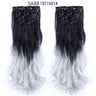 Set Hair Clip In Hair Extensions With Clips Hairpieces Synthetic Extension False/Fake Hair Blonde Eunice Hair Long Hair Pieces