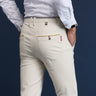 2024 New Korean Men Casual Pants Stretch Slim Fit Trousers High Quality Straight Stretch Pants Men