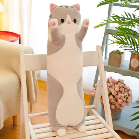 50-130CM Plush Toys Cute Animal Cat Creative Long Soft Toys Office Break Nap Sleeping Pillow Cushion Stuffed Gift Doll for Kids