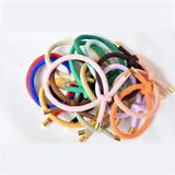 20PCS Stylish Women Elastic Hair Rubber Bands Bracelet Weaving Nylon Hairband For DIY Making Hair Tie Bracelet Accessories