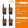 2/4/6 PCS ABBREE Walkie Talkie PMR/FRS UHF Mini Radio Up to 8 KM Range Handheld Ham Two Way Radio Communicator Transceiver