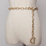 2024 Fashion D Letter Metal Chain Women Thin Waist Belt Gold and Silver Colors Available