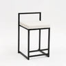 Reinforce Counter Bar Stool Metal Nordic Design European Bar Chair Minimalist Dinning Black Legs Taburetes De Bar Furniture