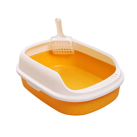 Yellow/Oranges Cat Litters Box With Shovel Environmental Cat Litters Filter Pet Accessories Cat Litter Cleaning Products