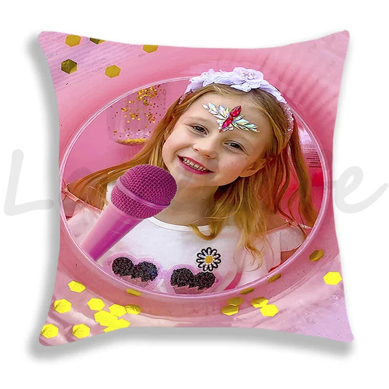 Cute Like Nastya Pillow Case Girls Pillowcase Sofa Bedroom Cushion Covers Home Decoration Kids Lovely Gifts 45*45cm Pillow Cover