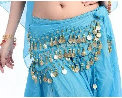 1Pc Belly Dance Waist Chain Five Layer Three Row Triangle for Indian Women’s Gold Coin Hip Scarf Fashion Dancewear Accessories