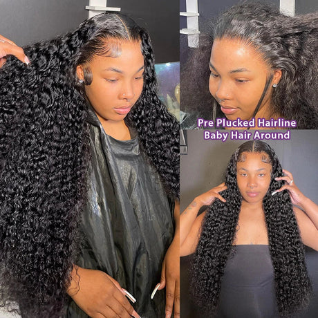 250% HD Loose Deep Wave Frontal Wig 13x6 13x4 Curly Lace Front Wigs 30 32 Inch Water Wave 5x5 Closure Glueless Wigs Human Hair