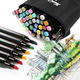 24-120 Colored Marker Pens Set Manga Brush Pen Drawing sketch Art supplies Stationery Lettering Markers School supplies