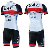 UAE Cycling Mtb Tricuta Man Uniform Men's Clothing Pants Jersey Costume Bike Clothes Shorts 2024 Laser Cut Mens Complete Bib Gel