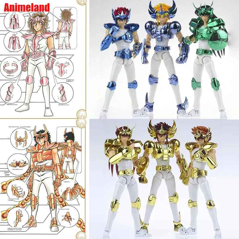 MMD Saint Seiya Myth Cloth Pegasus Andromeda Shun Dragon Shiryu Hyoga Cygnus Comic/Manga Ver Knights of the Zodiac Action Figure