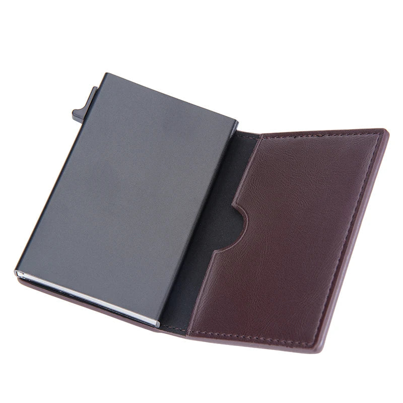 Baellerry 2023 New RFID Men Card Wallets Name Customized Mini Card Holder Slim Popup Male Wallet Luxury Brand Men's Purse