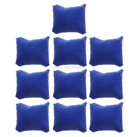 10 Pcs Velvet Bracelet Pillow Multicolor Jewelry Pillow Watch Bracelet Cushion Display Stand Set Jewelry Pillow Bag