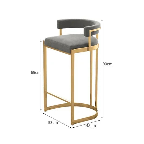 Garden Reception Counter Bar Stools Metal Designer High Computer Space Saving Bar Chair Comfortable Taburete Alto Home Furniture