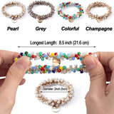 1pc Women Crystal Pearls Hair Rope Handmade Elastic Beaded Ponytail Holders Hair Ties For Women And Girls Hair Accessories