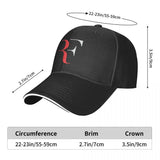 Roger Federer Baseball Cap Logo print Vintage Men Women Trucker Hat Print Kpop Sun-Proof Baseball Caps Birthday Present