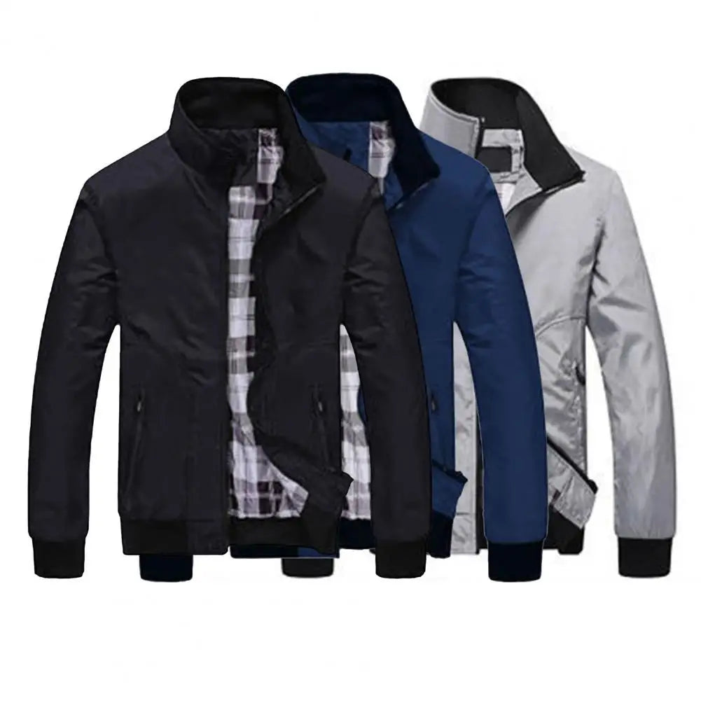 Fashionable Men Jacket Quick Dry Loose Skin-friendly Wear Resistant Spring Coat  Men Coat Windproof