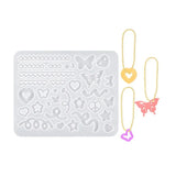 DIY Various Shapes Shaker Filler Silicone Mold Star Heart Pendant Keychain Necklace Epoxy Resin Casting Mould