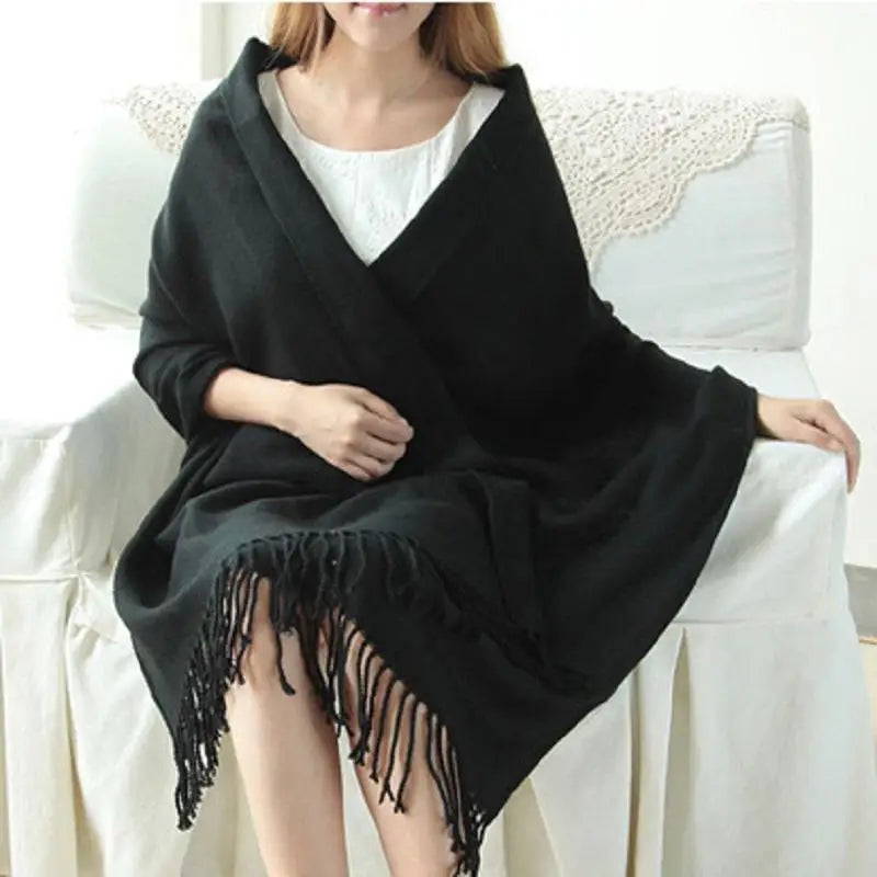 Winter Female Lattice Imitation Cashmere Scarf Autumn And Winter Thick Fashion Warm Wild Scarf Shawl