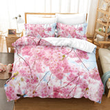 Red Rose Bedding Set Quilt Duvet Cover Comforter Pillow Case 3D HD Double Full King Queen Twin Single 3PCS 2PCS Bedroom Flower