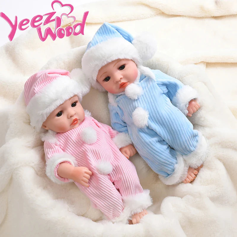 30cm Reborn Baby Dolls Realistic Dolls Toys Girl Real Lifelike Baby Dolls Reborn Full Body Silicone Baby Doll Christmas Gifts