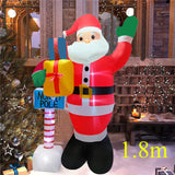 Christmas Inflatable Decoration Toy Built-in LED Lights Inflatable Model Outdoor Ornament Xmas Party New Year Garden Decor